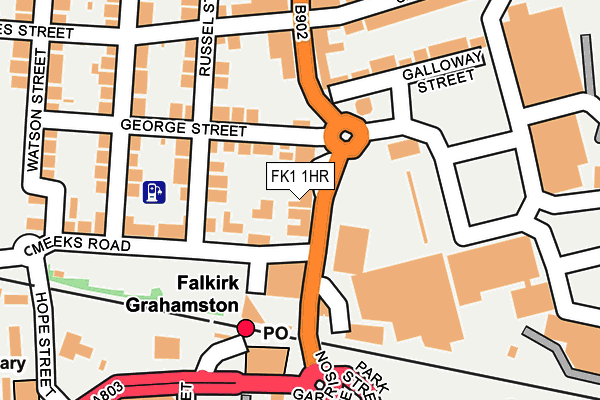 FK1 1HR map - OS OpenMap – Local (Ordnance Survey) FK1 1HR map - OS OpenMap – Local (Ordnance Survey)