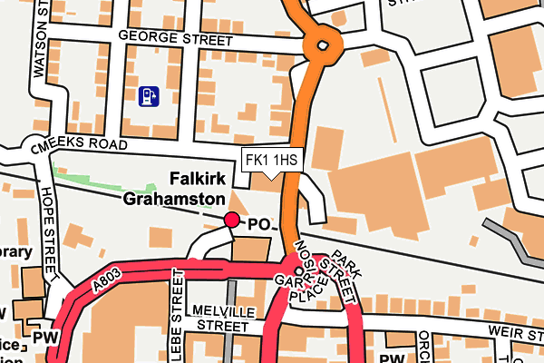 FK1 1HS map - OS OpenMap – Local (Ordnance Survey) FK1 1HS map - OS OpenMap – Local (Ordnance Survey)