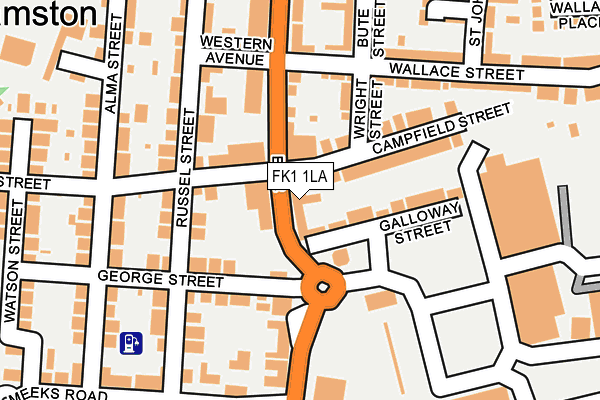 FK1 1LA map - OS OpenMap – Local (Ordnance Survey) FK1 1LA map - OS OpenMap – Local (Ordnance Survey)