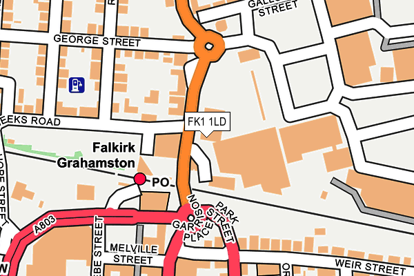 FK1 1LD map - OS OpenMap – Local (Ordnance Survey) FK1 1LD map - OS OpenMap – Local (Ordnance Survey)