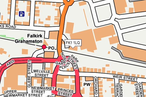 FK1 1LQ map - OS OpenMap – Local (Ordnance Survey) FK1 1LQ map - OS OpenMap – Local (Ordnance Survey)