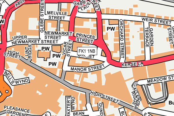 FK1 1NB map - OS OpenMap – Local (Ordnance Survey) FK1 1NB map - OS OpenMap – Local (Ordnance Survey)