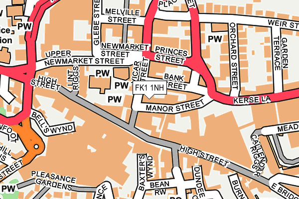 FK1 1NH map - OS OpenMap – Local (Ordnance Survey) FK1 1NH map - OS OpenMap – Local (Ordnance Survey)