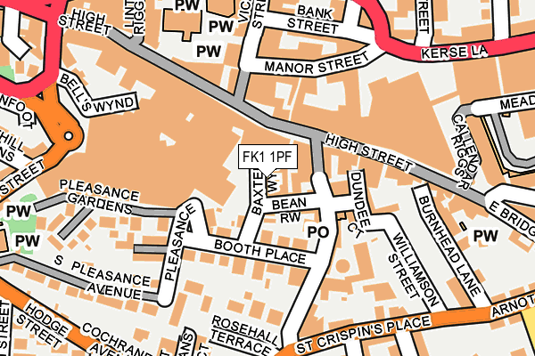 FK1 1PF map - OS OpenMap – Local (Ordnance Survey) FK1 1PF map - OS OpenMap – Local (Ordnance Survey)