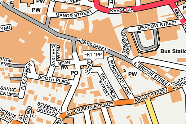 FK1 1PP map - OS OpenMap – Local (Ordnance Survey) FK1 1PP map - OS OpenMap – Local (Ordnance Survey)