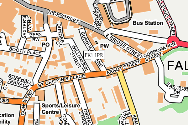 FK1 1PR map - OS OpenMap – Local (Ordnance Survey) FK1 1PR map - OS OpenMap – Local (Ordnance Survey)