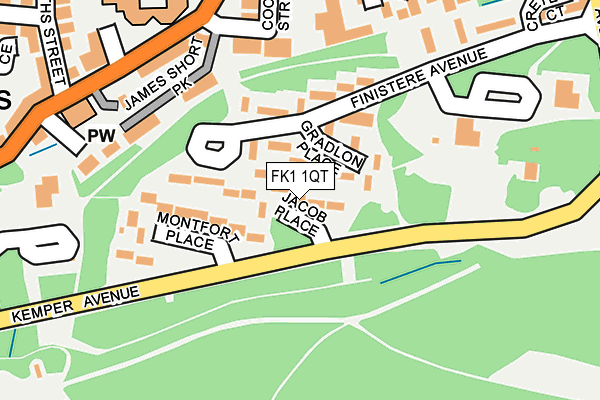 FK1 1QT map - OS OpenMap – Local (Ordnance Survey) FK1 1QT map - OS OpenMap – Local (Ordnance Survey)
