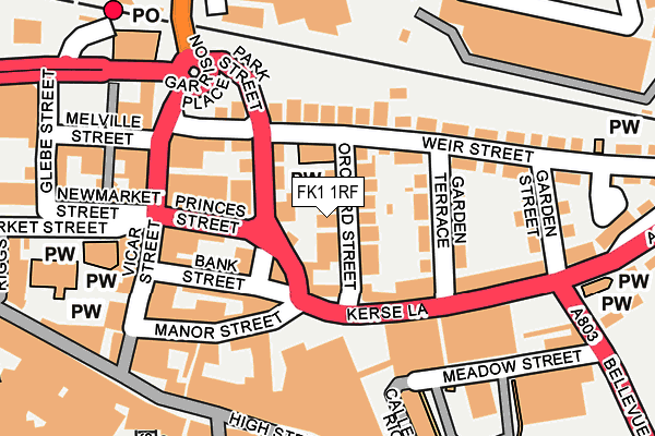 FK1 1RF map - OS OpenMap – Local (Ordnance Survey) FK1 1RF map - OS OpenMap – Local (Ordnance Survey)