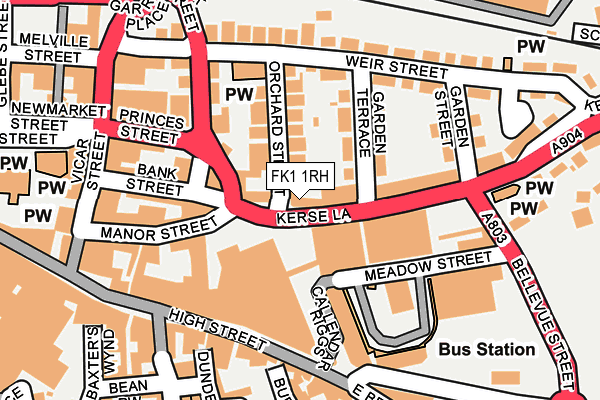 FK1 1RH map - OS OpenMap – Local (Ordnance Survey) FK1 1RH map - OS OpenMap – Local (Ordnance Survey)