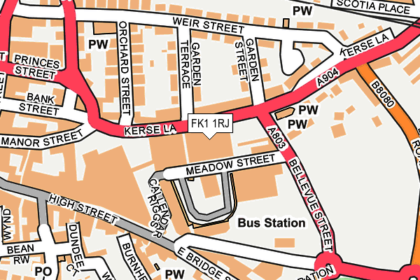 FK1 1RJ map - OS OpenMap – Local (Ordnance Survey) FK1 1RJ map - OS OpenMap – Local (Ordnance Survey)