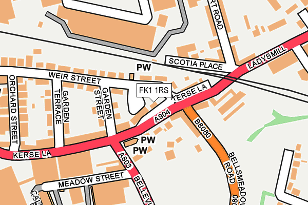 FK1 1RS map - OS OpenMap – Local (Ordnance Survey) FK1 1RS map - OS OpenMap – Local (Ordnance Survey)