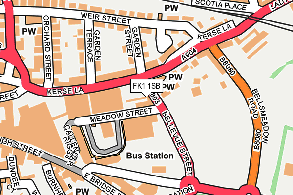 FK1 1SB map - OS OpenMap – Local (Ordnance Survey) FK1 1SB map - OS OpenMap – Local (Ordnance Survey)
