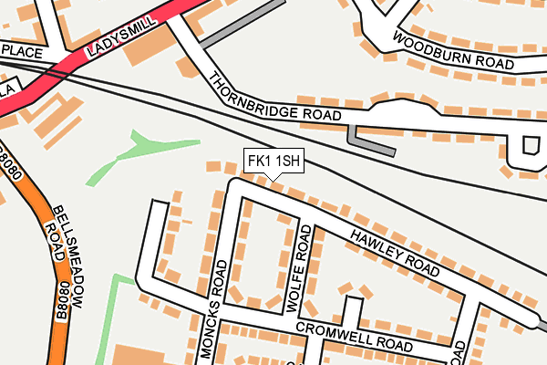 FK1 1SH map - OS OpenMap – Local (Ordnance Survey) FK1 1SH map - OS OpenMap – Local (Ordnance Survey)