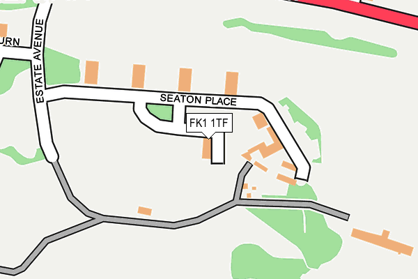 FK1 1TF map - OS OpenMap – Local (Ordnance Survey) FK1 1TF map - OS OpenMap – Local (Ordnance Survey)