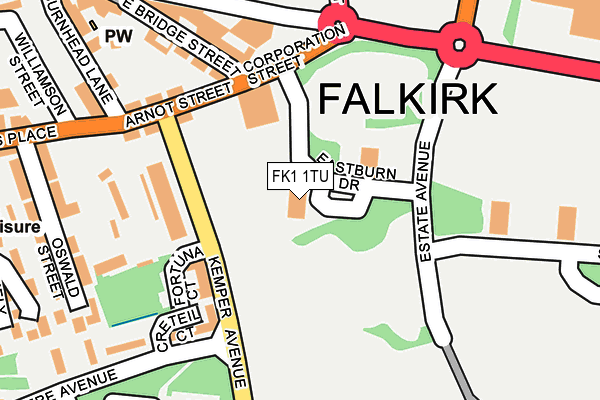 FK1 1TU map - OS OpenMap – Local (Ordnance Survey) FK1 1TU map - OS OpenMap – Local (Ordnance Survey)