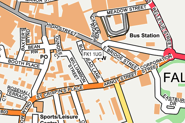 FK1 1UG map - OS OpenMap – Local (Ordnance Survey) FK1 1UG map - OS OpenMap – Local (Ordnance Survey)