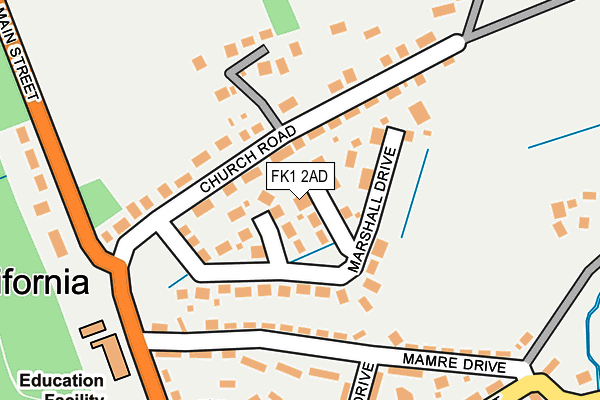 FK1 2AD map - OS OpenMap – Local (Ordnance Survey) FK1 2AD map - OS OpenMap – Local (Ordnance Survey)