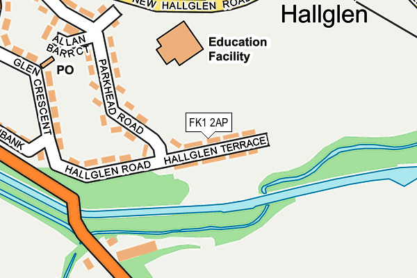 FK1 2AP map - OS OpenMap – Local (Ordnance Survey) FK1 2AP map - OS OpenMap – Local (Ordnance Survey)