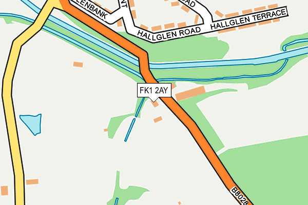 FK1 2AY map - OS OpenMap – Local (Ordnance Survey) FK1 2AY map - OS OpenMap – Local (Ordnance Survey)