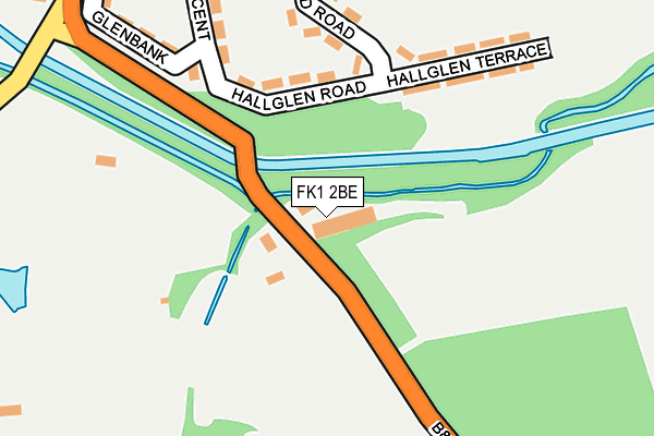 FK1 2BE map - OS OpenMap – Local (Ordnance Survey) FK1 2BE map - OS OpenMap – Local (Ordnance Survey)
