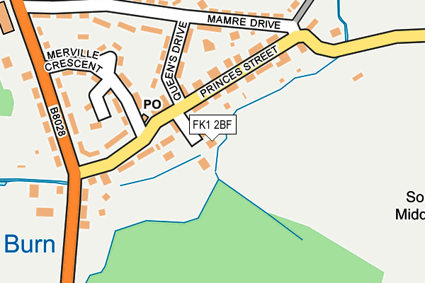 FK1 2BF map - OS OpenMap – Local (Ordnance Survey) FK1 2BF map - OS OpenMap – Local (Ordnance Survey)