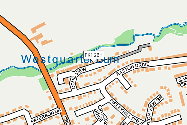 FK1 2BH map - OS OpenMap – Local (Ordnance Survey) FK1 2BH map - OS OpenMap – Local (Ordnance Survey)