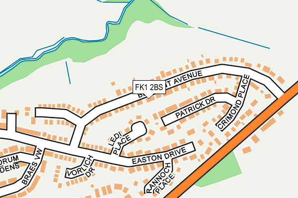 FK1 2BS map - OS OpenMap – Local (Ordnance Survey) FK1 2BS map - OS OpenMap – Local (Ordnance Survey)