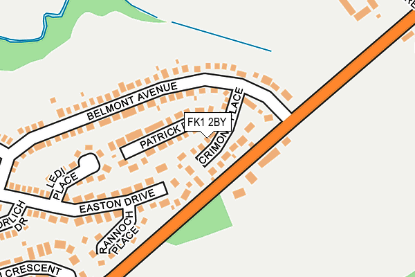 FK1 2BY map - OS OpenMap – Local (Ordnance Survey) FK1 2BY map - OS OpenMap – Local (Ordnance Survey)