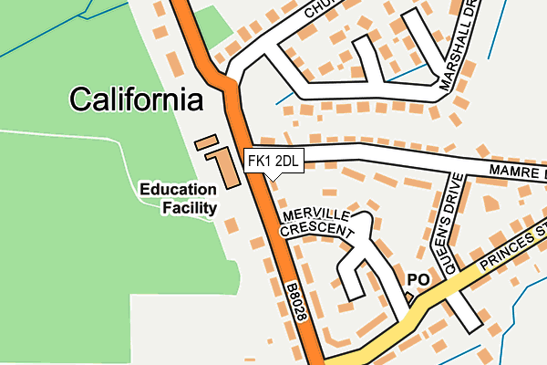 FK1 2DL map - OS OpenMap – Local (Ordnance Survey) FK1 2DL map - OS OpenMap – Local (Ordnance Survey)
