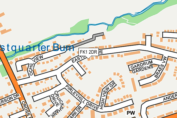 FK1 2DR map - OS OpenMap – Local (Ordnance Survey) FK1 2DR map - OS OpenMap – Local (Ordnance Survey)