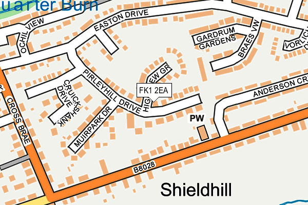 FK1 2EA map - OS OpenMap – Local (Ordnance Survey) FK1 2EA map - OS OpenMap – Local (Ordnance Survey)