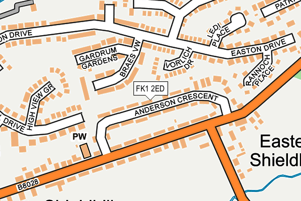 FK1 2ED map - OS OpenMap – Local (Ordnance Survey) FK1 2ED map - OS OpenMap – Local (Ordnance Survey)