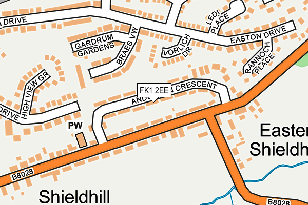 FK1 2EE map - OS OpenMap – Local (Ordnance Survey) FK1 2EE map - OS OpenMap – Local (Ordnance Survey)