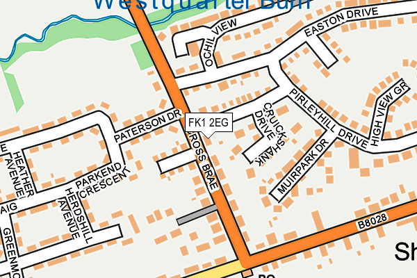 FK1 2EG map - OS OpenMap – Local (Ordnance Survey) FK1 2EG map - OS OpenMap – Local (Ordnance Survey)