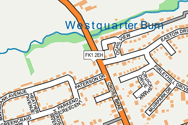 FK1 2EH map - OS OpenMap – Local (Ordnance Survey)