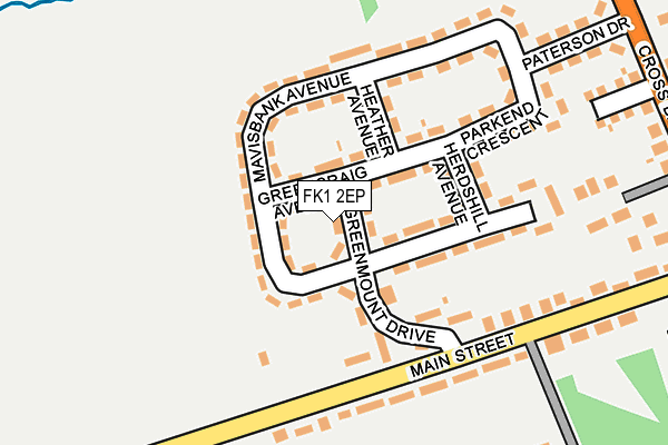 FK1 2EP map - OS OpenMap – Local (Ordnance Survey) FK1 2EP map - OS OpenMap – Local (Ordnance Survey)