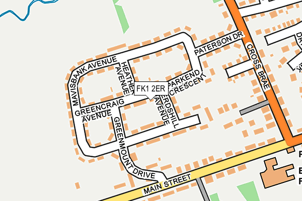 FK1 2ER map - OS OpenMap – Local (Ordnance Survey) FK1 2ER map - OS OpenMap – Local (Ordnance Survey)