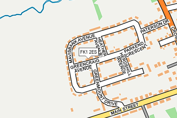 FK1 2ES map - OS OpenMap – Local (Ordnance Survey) FK1 2ES map - OS OpenMap – Local (Ordnance Survey)