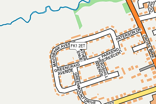 FK1 2ET map - OS OpenMap – Local (Ordnance Survey) FK1 2ET map - OS OpenMap – Local (Ordnance Survey)