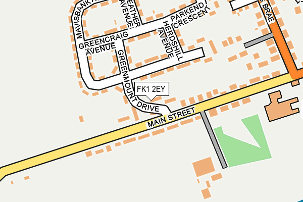 FK1 2EY map - OS OpenMap – Local (Ordnance Survey) FK1 2EY map - OS OpenMap – Local (Ordnance Survey)