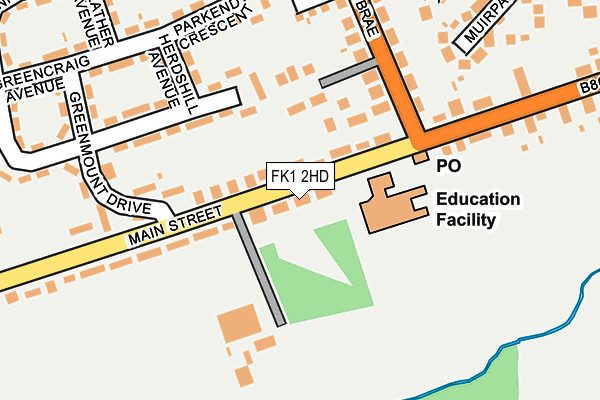 FK1 2HD map - OS OpenMap – Local (Ordnance Survey) FK1 2HD map - OS OpenMap – Local (Ordnance Survey)