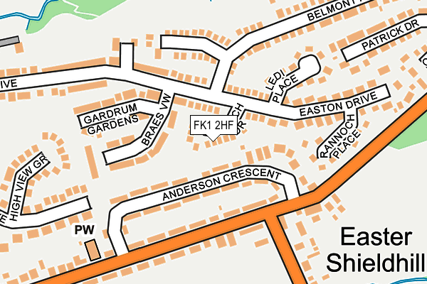 FK1 2HF map - OS OpenMap – Local (Ordnance Survey) FK1 2HF map - OS OpenMap – Local (Ordnance Survey)