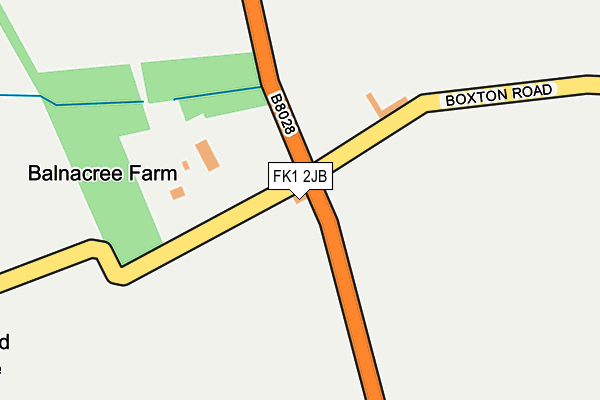 FK1 2JB map - OS OpenMap – Local (Ordnance Survey) FK1 2JB map - OS OpenMap – Local (Ordnance Survey)