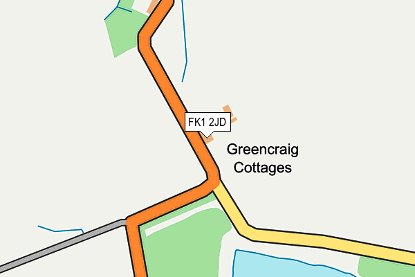 FK1 2JD map - OS OpenMap – Local (Ordnance Survey) FK1 2JD map - OS OpenMap – Local (Ordnance Survey)