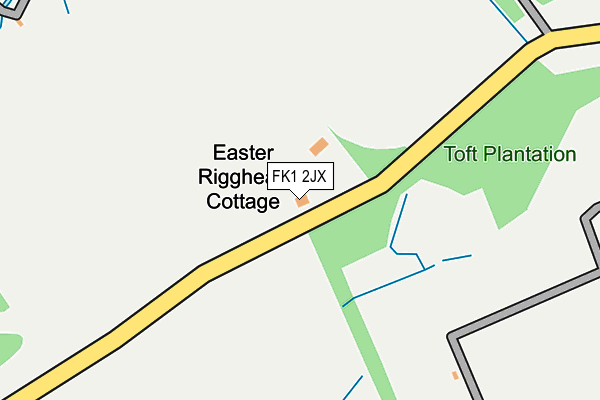 FK1 2JX map - OS OpenMap – Local (Ordnance Survey) FK1 2JX map - OS OpenMap – Local (Ordnance Survey)