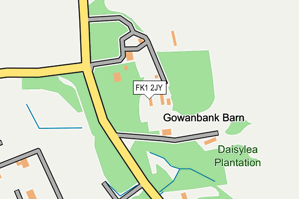 FK1 2JY map - OS OpenMap – Local (Ordnance Survey) FK1 2JY map - OS OpenMap – Local (Ordnance Survey)