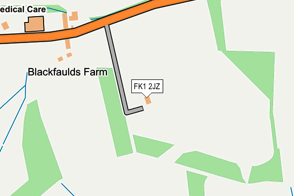 FK1 2JZ map - OS OpenMap – Local (Ordnance Survey) FK1 2JZ map - OS OpenMap – Local (Ordnance Survey)