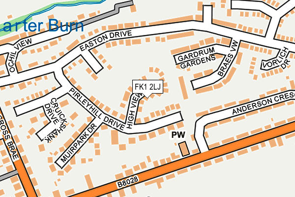 FK1 2LJ map - OS OpenMap – Local (Ordnance Survey) FK1 2LJ map - OS OpenMap – Local (Ordnance Survey)