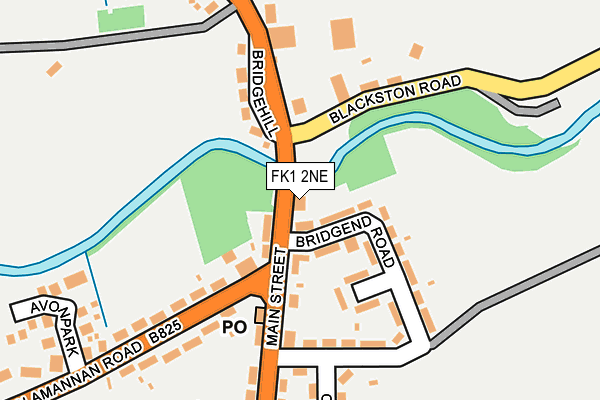 FK1 2NE map - OS OpenMap – Local (Ordnance Survey) FK1 2NE map - OS OpenMap – Local (Ordnance Survey)