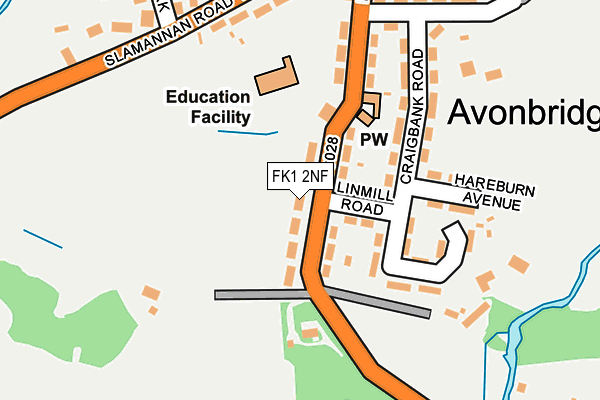 FK1 2NF map - OS OpenMap – Local (Ordnance Survey) FK1 2NF map - OS OpenMap – Local (Ordnance Survey)